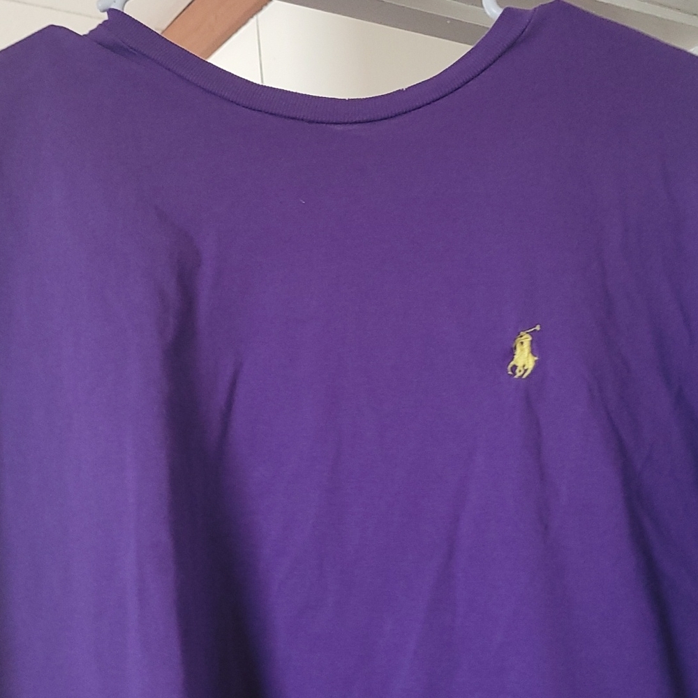 Purple, Yellow Large Polo Ralph Lauren Shirt